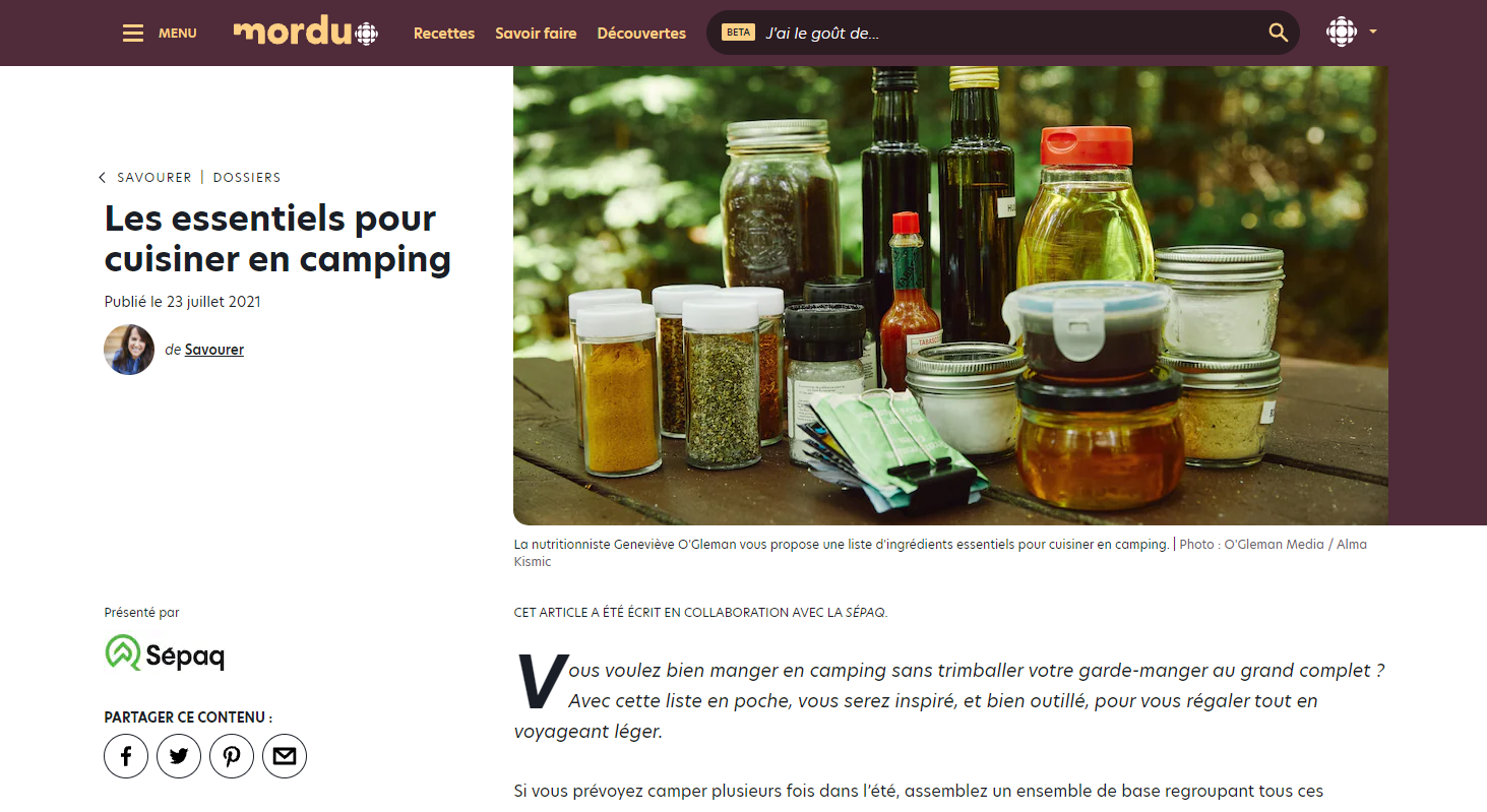 Visibilité Logo Mordu Commandite simple ou intégration article