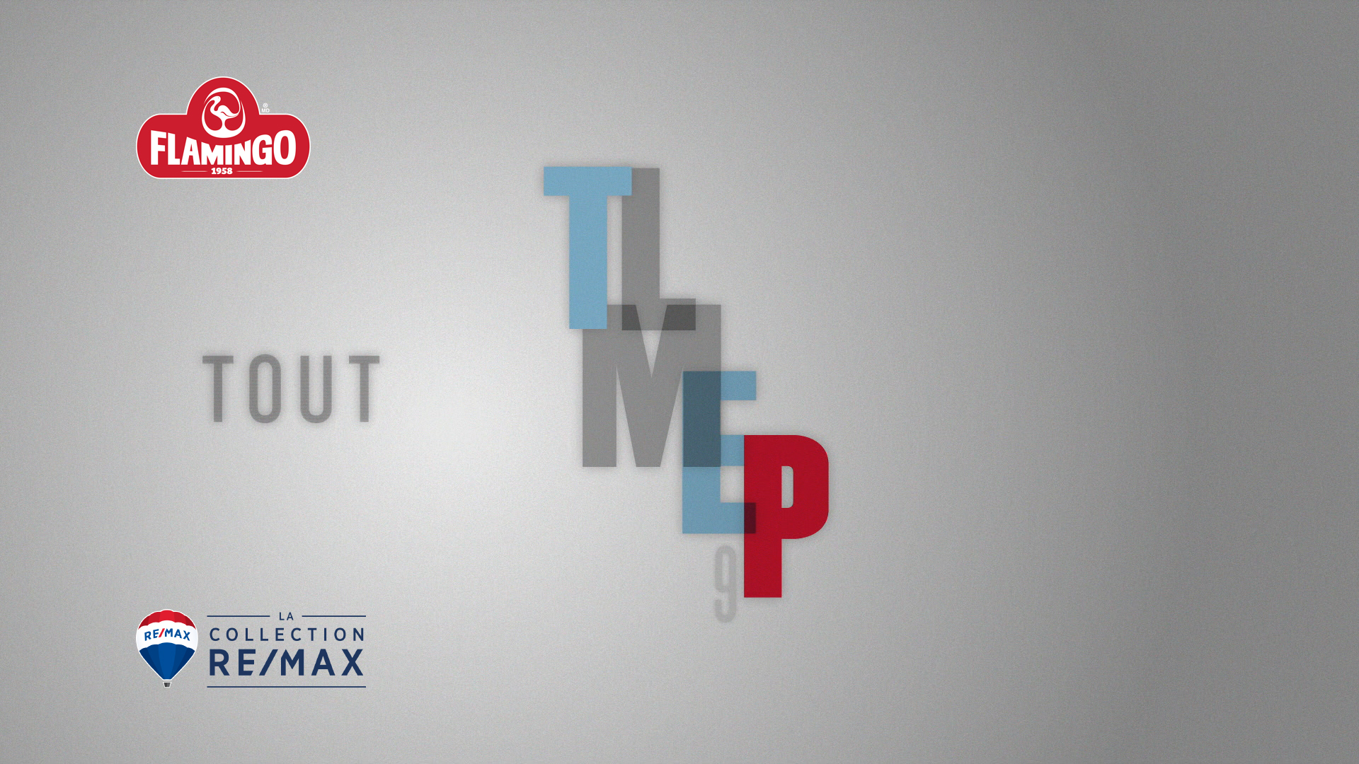 Visibilité Logo Télévision Amorce-tampon Fond pâle